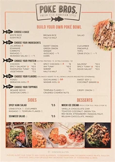 poke bros dover  Call Menu Info