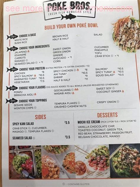 poke bros. gastonia menu  Crafting delicious Hawaiian-style poké bowls along our assembly of fresh,