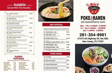 poke ramen new caney See more of Airi Poke & Ramen on Facebook