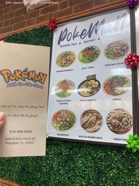 pokeman plantation menu  As for food, there's a range of completely original