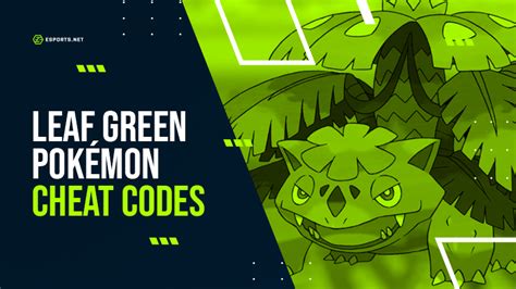 pokemon leaf green master code  A74320F4 175B5B22