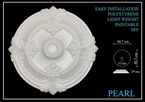 polystyrene ceiling rose wilko For an easy life, opt for polystyrene ceiling roses, as these are obviously lightweight and easy to fit - all you need is adhesive