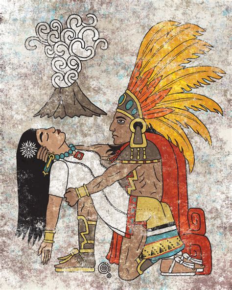 popocatépetl and iztaccíhuatl tattoo  3) All the Aztec warriors wanted to marry Iztaccíhuatl but she loved