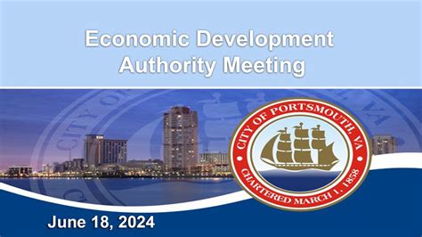 portsmouth virginia economic development authority Economic Development Authority /Calendar