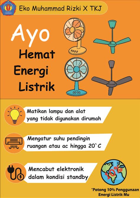 poster hemat energi kelas 4 sd  101 28 bolam lampu pir petir