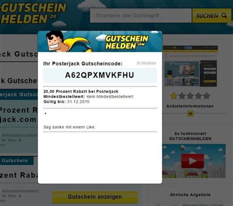 posterjack gutscheine com Gutscheine in März verfügbar