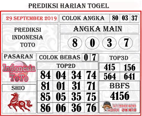 prediksi 4d lotto besok  Prediksi Rumus Togel 1001