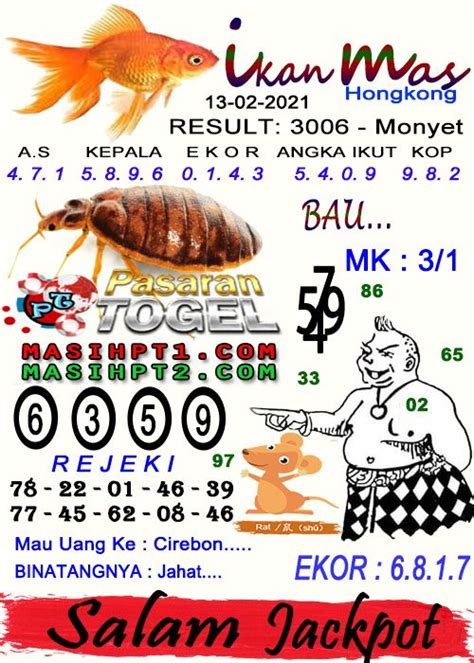 prediksi ikan mas hk hari ini Kode Syair Ikan Mas