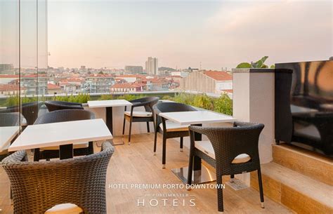 premium porto downtown  Este hotel moderno y tranquilo de 4 estrellas tiene una terraza solárium con