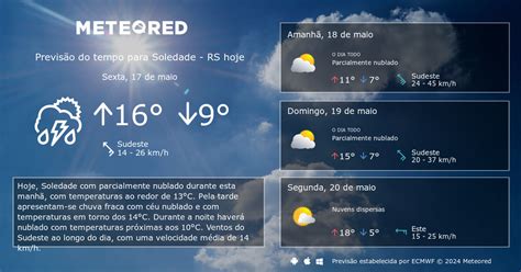 previsão do tempo para soledade rs  Confira se haverá previsão de chuva para Quaraí - RS na Climatempo, o melhor site de meteorologia do Brasil