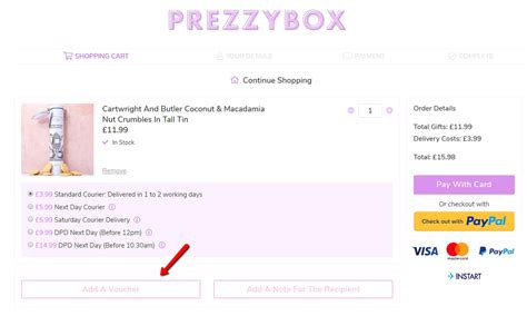 prezzybox voucher code from Prezzybox
