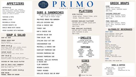 primo's mcalester menu  34 reviews #37 of 42 Restaurants in McAlester $$ - $$$ Italian