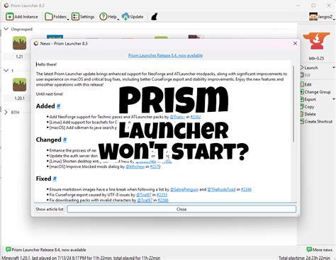 prism launcher controversy  Here's the issue