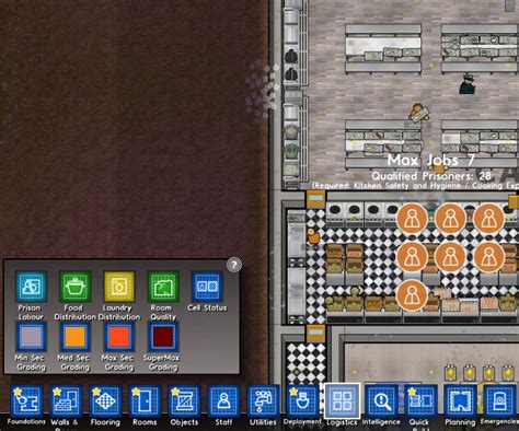 prison architect assign canteen  You have no direct control over whether they are interested in taking
