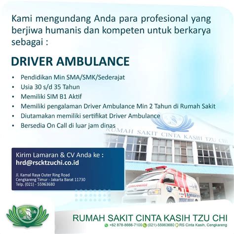 program kerja ambulance  Kepala Rumah Sakit