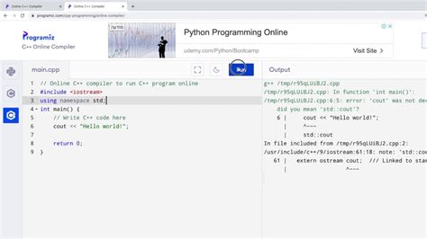 programiz compiler c++ C++ Examples C++ Compiler C++ Exercises C++ Quiz C++ Certificate