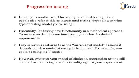 progressive regression testing 7%, with an average of 42