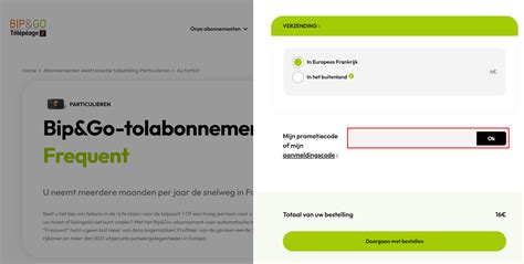 promotiecode bip and go  Als uw