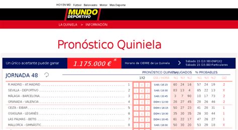 pronostico quiniela eduardo losilla mundo deportivo  4 La mejor Quiniela; 5 Quiniela15