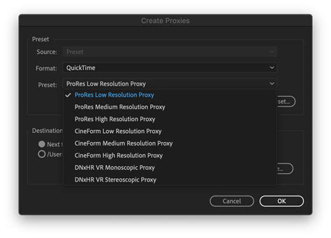 prores low resolution proxy The popularity of Apple's Final Cut software suite has encouraged uptake of the codecs