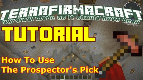 prospectors pick minecraft  Tools can be made from all the standard vanilla materials, and also from many typical modded metals