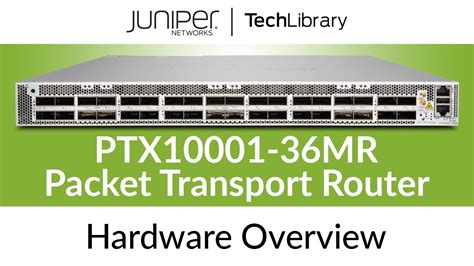 ptx10001-36mr hardware guide 10 Uptime 4 minutes, 48 seconds PIC port information: Fiber Xcvr vendor Port Cable type type Xcvr vendor part number Wavelength 0 100GBASE LR4 SM FINISAR CORP