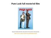 pure luck full movie 123movies  2020 presidential candidates Donald Trump, Joe Biden and Kanye West are ruthlessly skewered by Robert Smigel's puppets