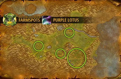 purple lotus wow  I have compiled a list of the best farming places for most items