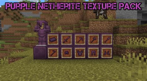 purple netherite texture pack  32x Minecraft 1