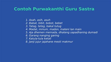 purwakanthi nyaeta  guru lagu