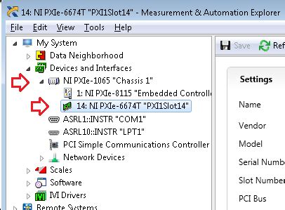 pxi 6683h  I have connected ethernet between PCI 1588 card and 6683H