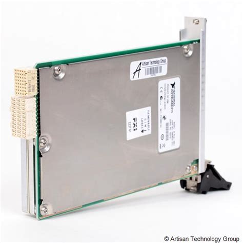 pxi-5601  The device adopts a radio frequency technique to directly acquire radio frequency signals transmitted and received by a Tacan simulator of an earth station; the system comprises modules such as a level measuring module, a modulation degree measuring