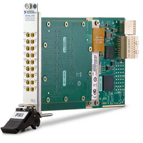 pxie-2747  We offer the following PXIe chassis: Connect multiple inputs to a single output, or multiple outputs to a single input, to simplify wiring in automated test systems