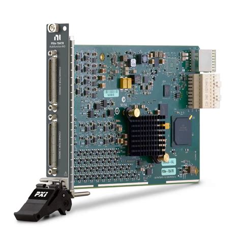 pxie-7847  Kintex-7 160T FPGA, 1 MS/s, DRAM PXI Multifunction Reconfigurable I/O Module—The PXIe‑7857 features a user-programmable FPGA for high-performance onboard processing and direct control over I/O signals to