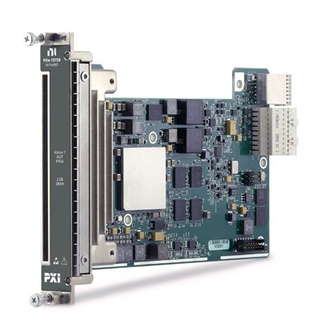 pxie-7975  NC-10 includes for both hardware families an FPGA bitfile, which contains the channelizer functionality, and a National Instruments LabVIEW™ API to configure the