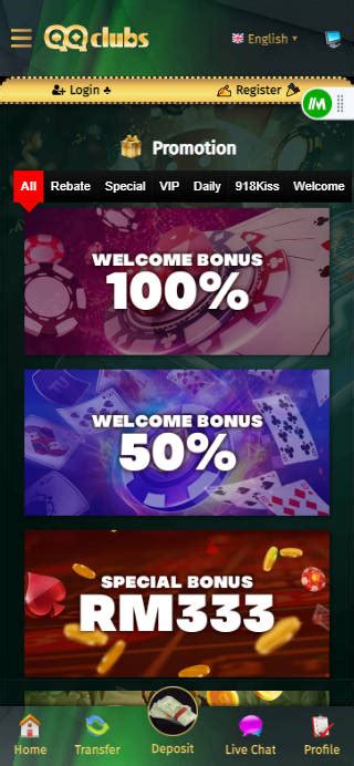 qqclubs login  Welcome Bonus with only X12 rollover, up to MYR288