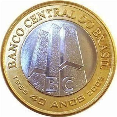 quanto vale moeda 1 real banco central 40 anos 2005 Confira a