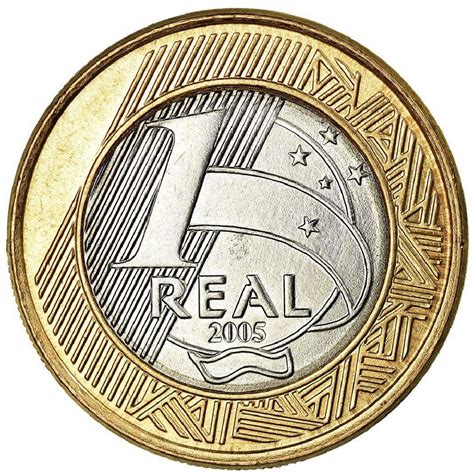 quanto vale moeda 1 real banco central 40 anos 2005  R$ 3