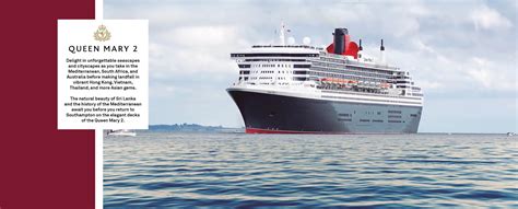 queen mary 2 current itinerary  An invitation to dress in your finest black tie for a spectacular evening of music and celebration