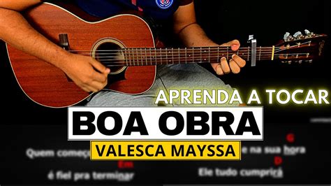 quem começou a boa obra cifra simplificada [Intro] E B F#m7 E/G# A E [Chorus] B Quem começou a boa obra F#m7 É fiel pra terminar E/G# A No seu tempo e na sua hora E Ele tudo cumprirá B Passe os céus e passe a terra F#m7 Sua palavQuem começou a boa obra é fiel pra terminar No seu tempo e na sua hora ele tudo cumprirá Passe os céus e passe a terra Sua palavra não vai passar Porque mais fiel que ele Nunca houve e não haverá!