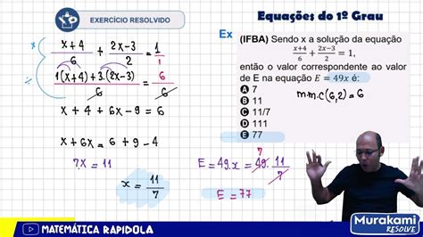 quiz de equação do 1 grau  a = 1