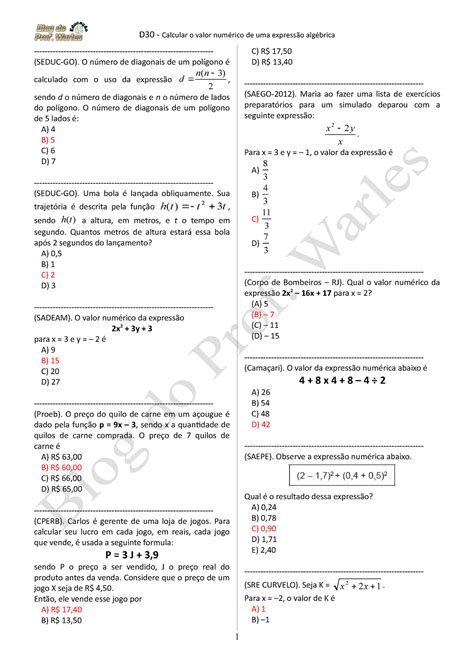 quiz de matemática 9 ano professor warles  Sou professor de Matemática da Rede Estadual de Goiás há 26 anos, lotado no Colégio Estadual Brasil da Cidade de Córrego do Ouro -