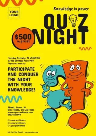 quiz night poster maker Find and save ideas about trivia poster on Pinterest