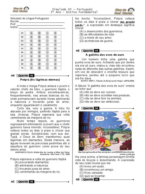 quiz professor warles 3 ano português  Sou professor de Matemática da Rede Estadual de Goiás há 26 anos, lotado no Colégio