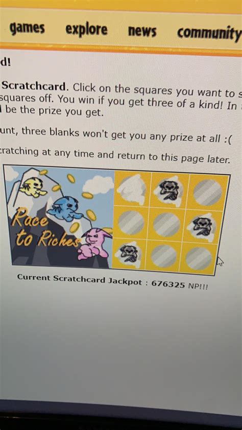 race to riches scratchcard  I decided to keep buying Deserted Fairgrounds scratchcards until I got one, and today it happened after around 9 months of playing