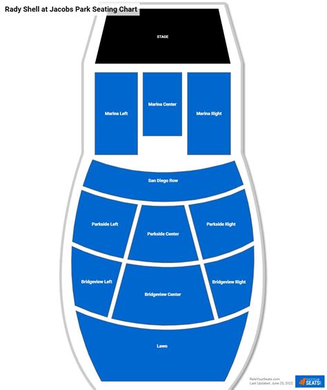rady shell seating chart with seat numbers  No refunds will be given