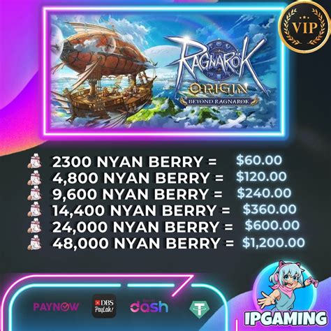 ragnarok origin global nyan berry  You can top up without credit card, login, and registration