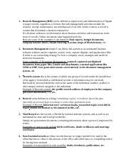 rakodás management The records management best practices are: #1- Defining business need and goals It is important for organizations to establish a clear understanding of the need for records management