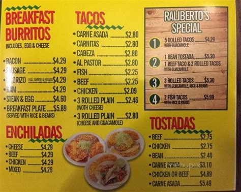 ralibertos  Select a Rating! View Menus