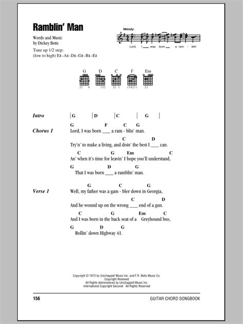 ramblin man tabs  0